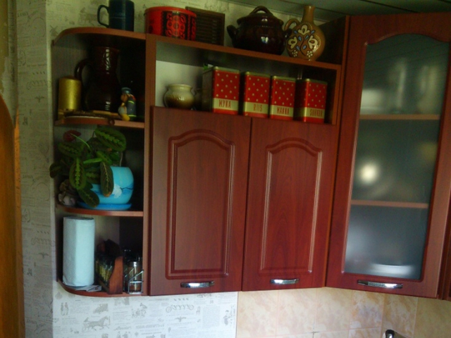 Кухня+красное дерево