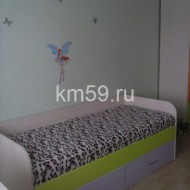 кровать детская лайм/ирис, с матрасом 12 490 рублей